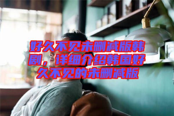 好久不見未刪減版韓劇，詳細介紹韓國好久不見的未刪減版