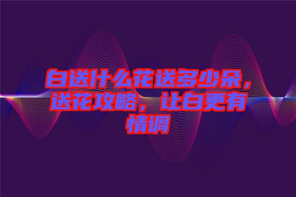 白送什么花送多少朵，送花攻略，讓白更有情調