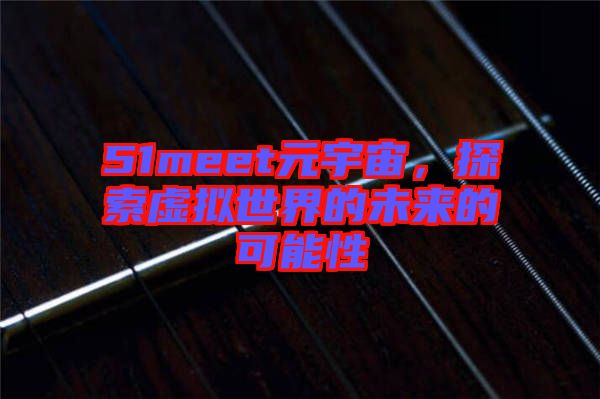 51meet元宇宙，探索虛擬世界的未來的可能性