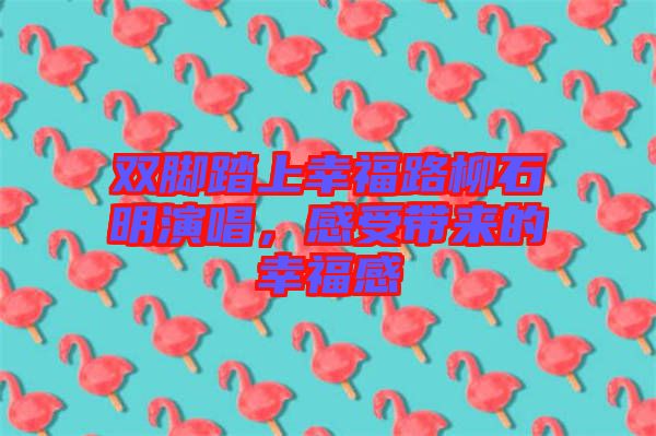 雙腳踏上幸福路柳石明演唱，感受帶來(lái)的幸福感