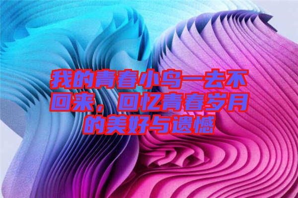 我的青春小鳥(niǎo)一去不回來(lái)，回憶青春歲月的美好與遺憾