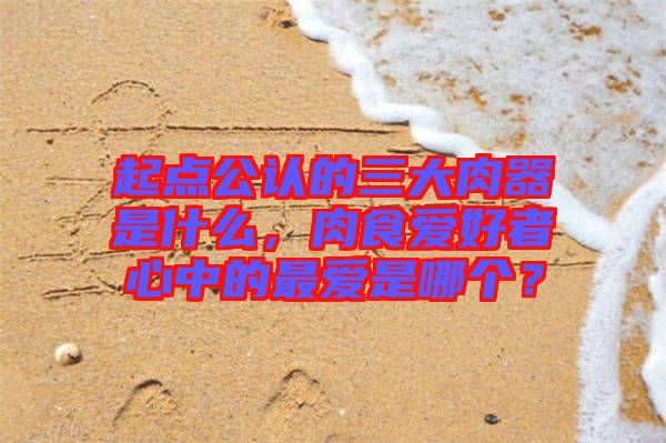 起點(diǎn)公認(rèn)的三大肉器是什么，肉食愛好者心中的最愛是哪個(gè)？