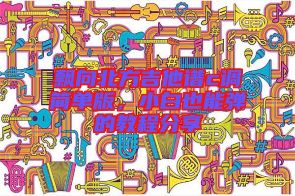 飄向北方吉他譜c調(diào)簡單版，小白也能彈的教程分享