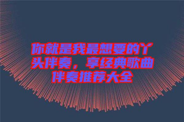 你就是我最想要的丫頭伴奏，享經(jīng)典歌曲伴奏推薦大全