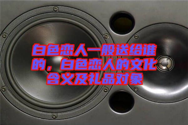 白色戀人一般送給誰的，白色戀人的文化含義及禮品對象