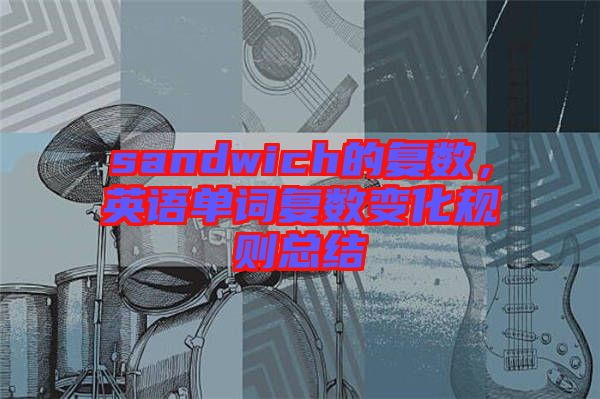 sandwich的復數(shù)，英語單詞復數(shù)變化規(guī)則總結