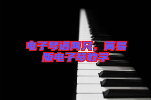 電子琴譜兩只，簡(jiǎn)易版電子琴教學(xué)