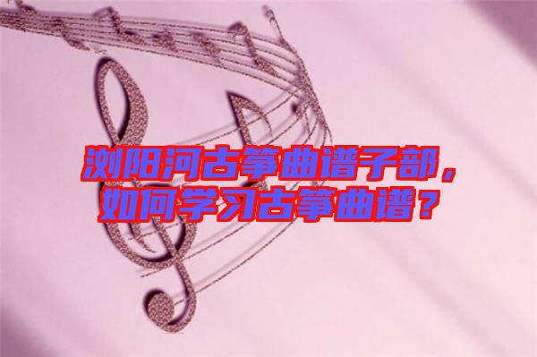 瀏陽河古箏曲譜子部，如何學(xué)習(xí)古箏曲譜？