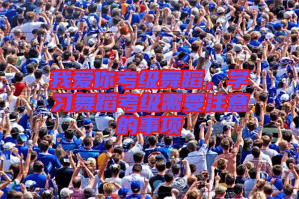 我愛你考級舞蹈，學(xué)習(xí)舞蹈考級需要注意的事項