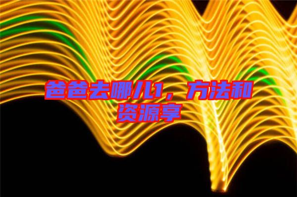 爸爸去哪兒1，方法和資源享