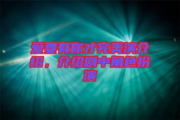 愛(ài)要有你才完美演介紹，介紹劇中角色扮演