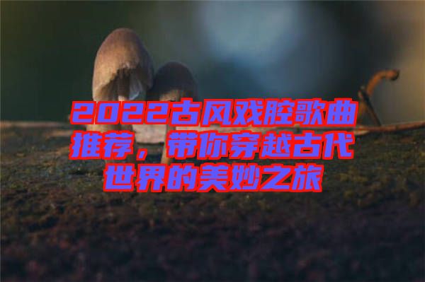 2022古風(fēng)戲腔歌曲推薦，帶你穿越古代世界的美妙之旅