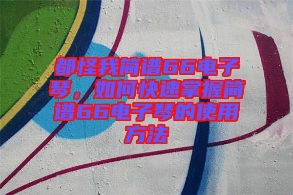都怪我簡譜66電子琴，如何快速掌握簡譜66電子琴的使用方法