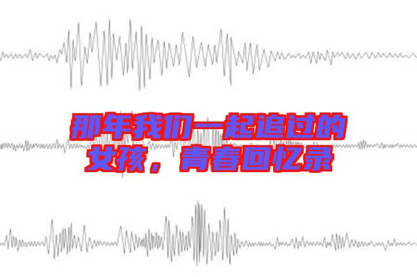 那年我們一起追過的女孩，青春回憶錄